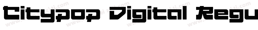 Citypop Digital Regular字体转换